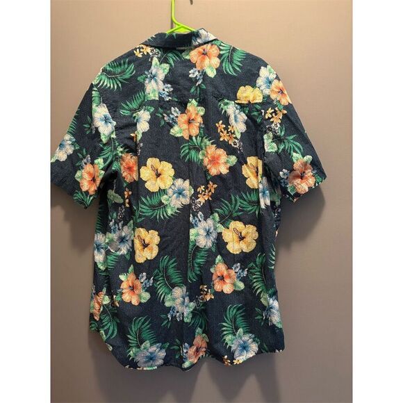 Club Room Men's XL Floral Hawaiian Short Sleeve Button-Down Shirt - Picture 4 of 6